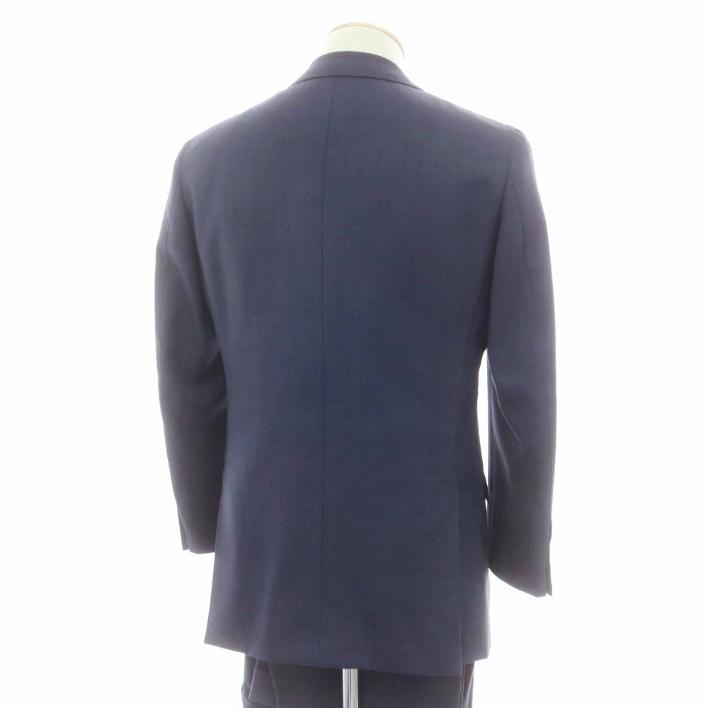 【中古】カスタムテーラー ビームス Custom Tailor BEAMS ウール チェック 3つボタンスーツ ネイビー【 表記なし（S位） 】【 状態ランクB 】【 メンズ 】