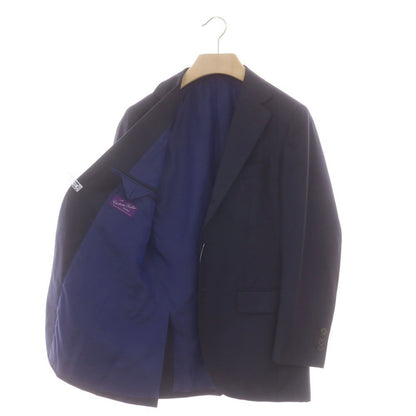 【中古】カスタムテーラー ビームス Custom Tailor BEAMS SUPER150’S ウール 3つボタンスーツ ネイビー【 表記なし（S位） 】【 状態ランクC 】【 メンズ 】