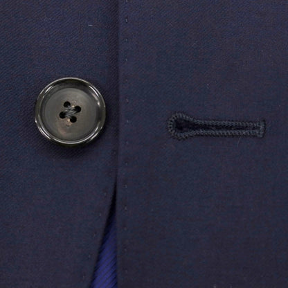 【中古】カスタムテーラー ビームス Custom Tailor BEAMS SUPER150’S ウール 3つボタンスーツ ネイビー【 表記なし（S位） 】【 状態ランクC 】【 メンズ 】