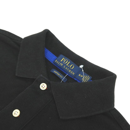 【中古】ポロ ラルフローレン Polo Ralph Lauren ビッグポニー 鹿の子 コットン 半袖ポロシャツ ブラック【サイズS】【 状態ランクC 】【 メンズ 】
