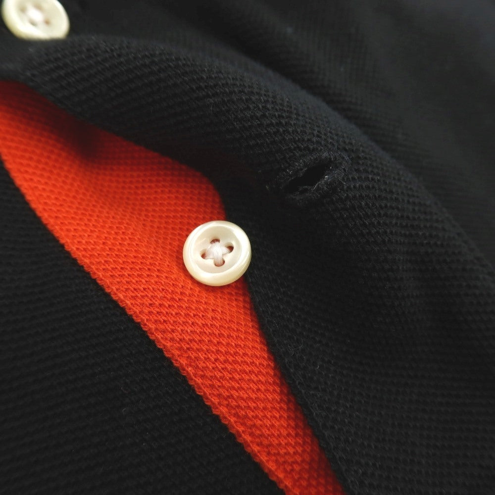 【中古】ポロ ラルフローレン Polo Ralph Lauren ビッグポニー 鹿の子 コットン 半袖ポロシャツ ブラック【サイズS】【 状態ランクC 】【 メンズ 】
