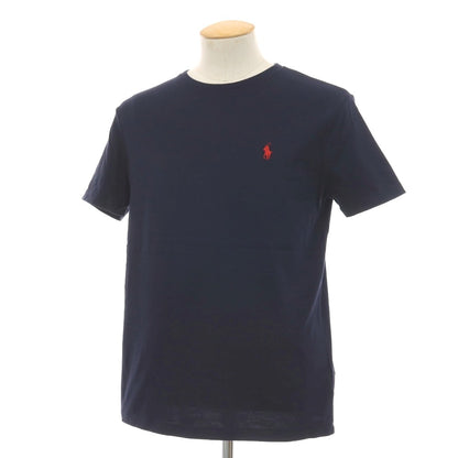 【中古】ポロ ラルフローレン Polo Ralph Lauren 2枚セット コットン クルーネック 半袖Ｔシャツ ネイビー【サイズS】【 状態ランクB 】【 メンズ 】