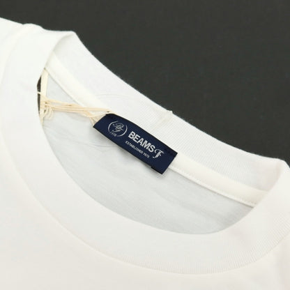 【中古】【未使用】ビームスエフ BEAMS F コットン クルーネック 半袖Ｔシャツ ホワイト【サイズM】【 状態ランクS 】【 メンズ 】