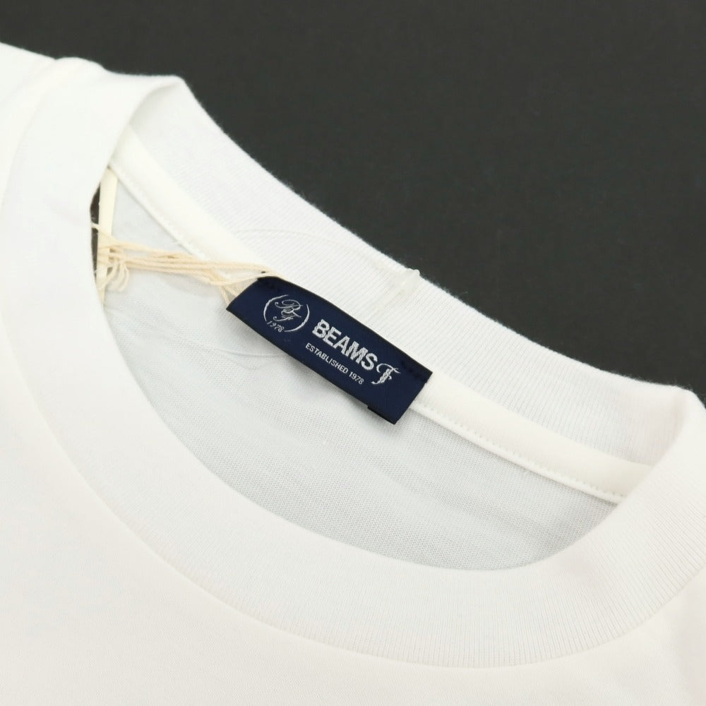 【中古】【未使用】ビームスエフ BEAMS F コットン クルーネック 半袖Ｔシャツ ホワイト【サイズM】【 状態ランクS 】【 メンズ 】