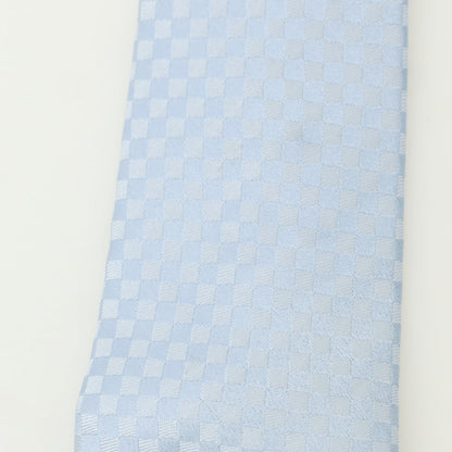 【中古】ルイ ヴィトン LOUIS VUITTON シルク チェック柄ネクタイ ライトブルー【 状態ランクA 】【 メンズ 】