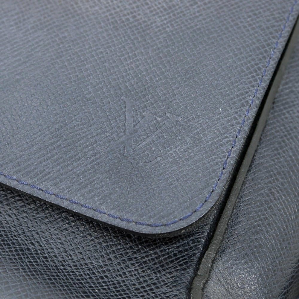 【中古】ルイ ヴィトン LOUIS VUITTON タイガ ロマンPM ショルダーバッグ ダークネイビー【 状態ランクB 】【 メンズ 】