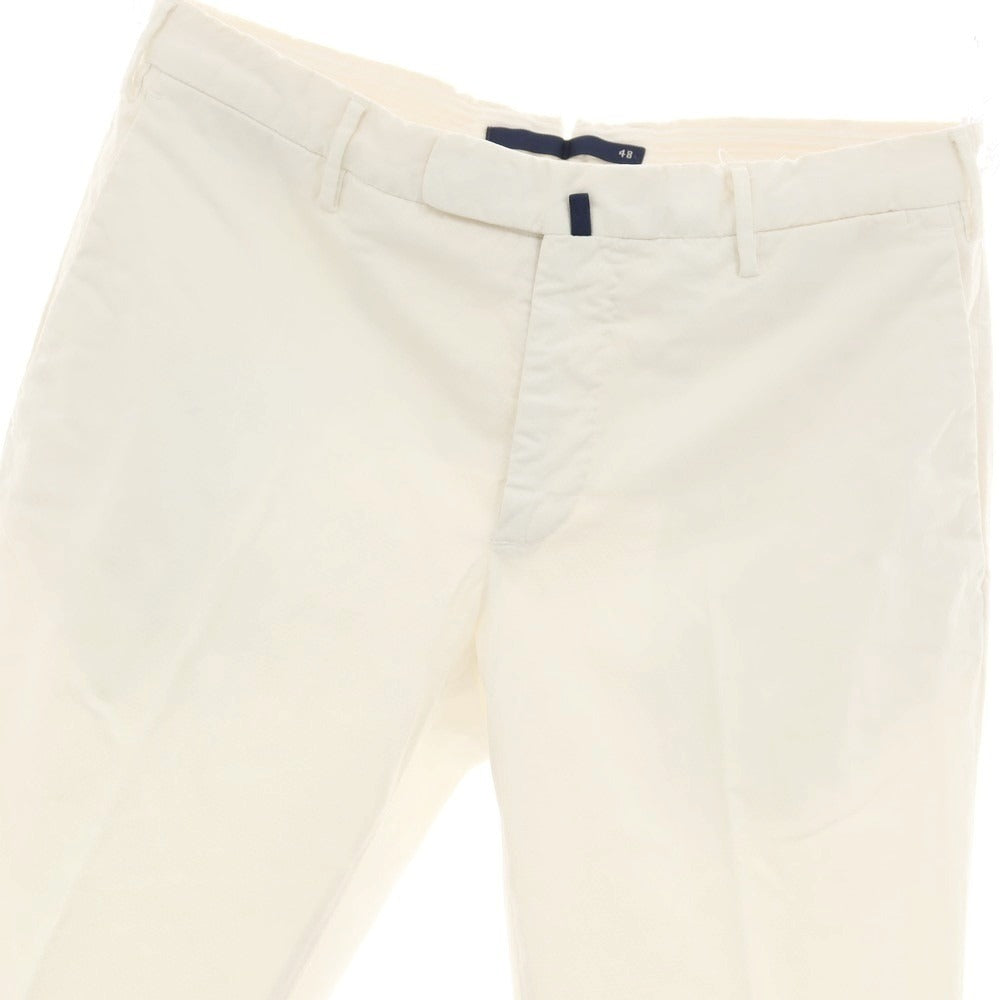 【中古】インコテックス INCOTEX ストレッチコットン カジュアルスラックスパンツ ホワイト【サイズ48】【 状態ランクB 】【 メンズ 】