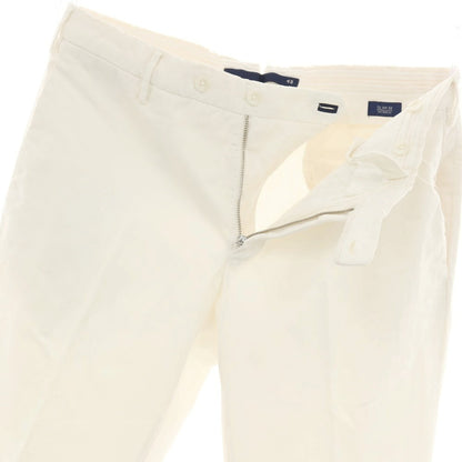 【中古】インコテックス INCOTEX ストレッチコットン カジュアルスラックスパンツ ホワイト【サイズ48】【 状態ランクB 】【 メンズ 】