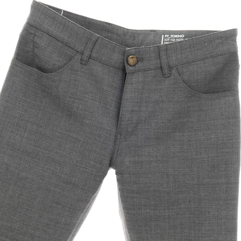 【中古】ピーティートリノ デニム PT TORINO DENIM SWING ストレッチウール 5ポケットパンツ グレー【サイズ31】【 状態ランクA 】【 メンズ 】