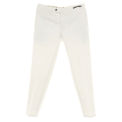 【中古】ピーティーゼロウーノ PT01 Jambo ストレッチコットン カジュアルスラックスパンツ ホワイト【サイズ48】【 状態ランクC 】【 メンズ 】