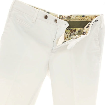 【中古】ピーティーゼロウーノ PT01 Jambo ストレッチコットン カジュアルスラックスパンツ ホワイト【サイズ48】【 状態ランクC 】【 メンズ 】