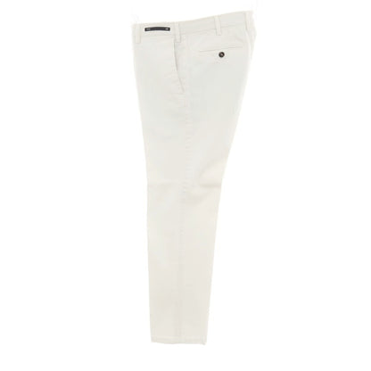 【中古】ピーティーゼロウーノ PT01 Jambo ストレッチコットン カジュアルスラックスパンツ ホワイト【サイズ48】【 状態ランクC 】【 メンズ 】