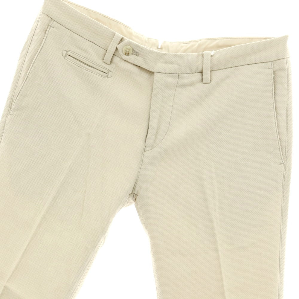 【中古】エストネーション ESTNATION コットンレーヨン カジュアルスラックスパンツ ベージュ【サイズM】【 状態ランクC 】【 メンズ 】