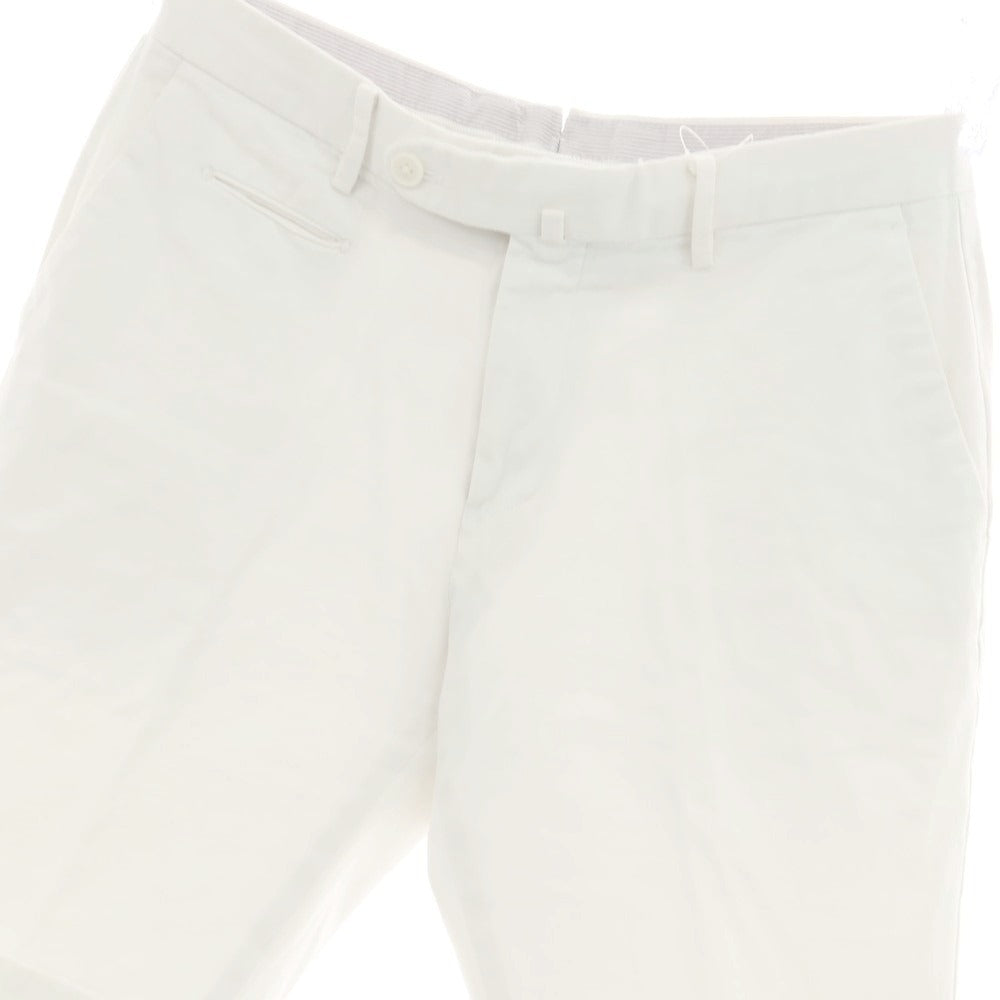 【中古】エストネーション ESTNATION ストレッチコットン ショートパンツ ホワイト【サイズM】【 状態ランクB 】【 メンズ 】