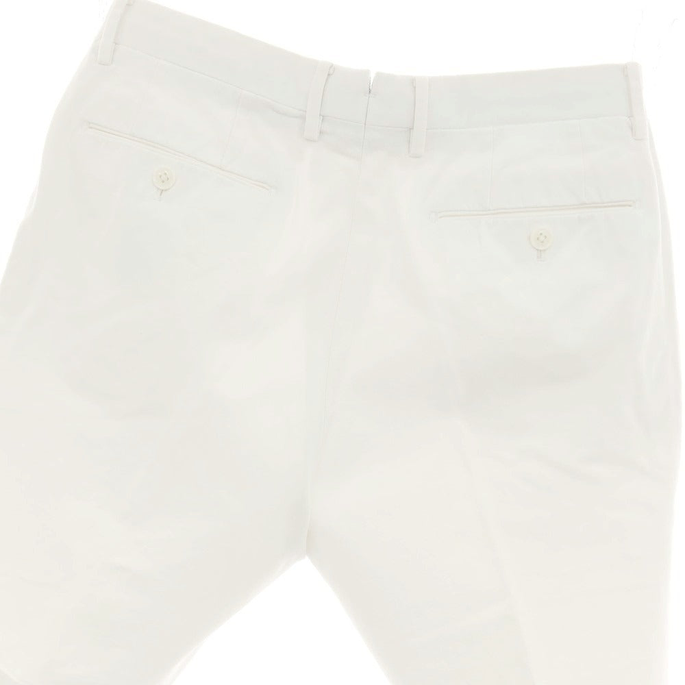 【中古】エストネーション ESTNATION ストレッチコットン ショートパンツ ホワイト【サイズM】【 状態ランクB 】【 メンズ 】