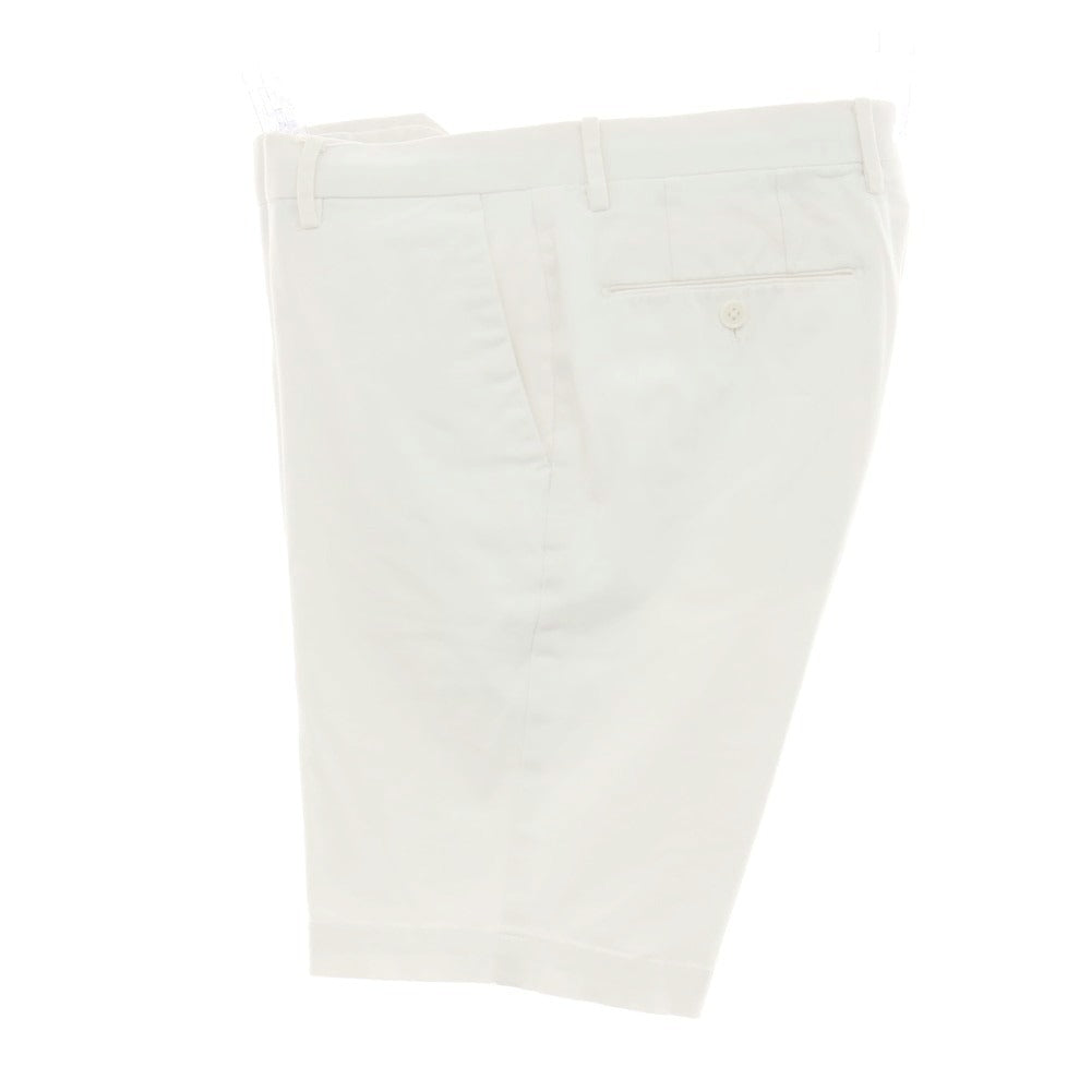 【中古】エストネーション ESTNATION ストレッチコットン ショートパンツ ホワイト【サイズM】【 状態ランクB 】【 メンズ 】