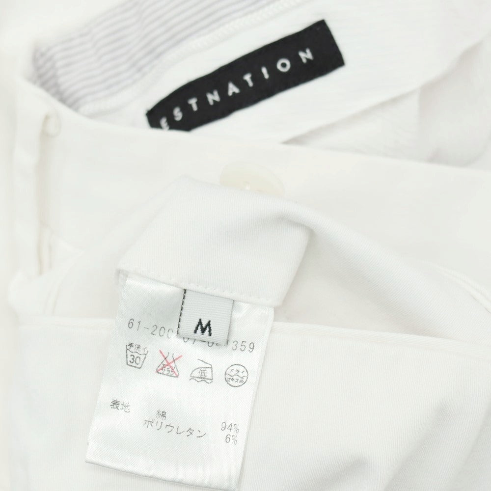 【中古】エストネーション ESTNATION ストレッチコットン ショートパンツ ホワイト【サイズM】【 状態ランクB 】【 メンズ 】