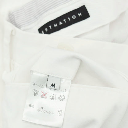 【中古】エストネーション ESTNATION ストレッチコットン ショートパンツ ホワイト【サイズM】【 状態ランクB 】【 メンズ 】