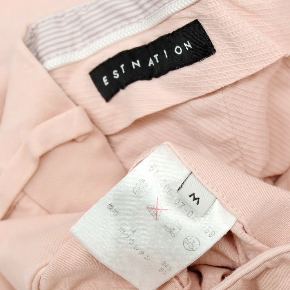 【中古】エストネーション ESTNATION ストレッチコットン ショートパンツ ピンク【サイズM】【 状態ランクB 】【 メンズ 】 [DPD]