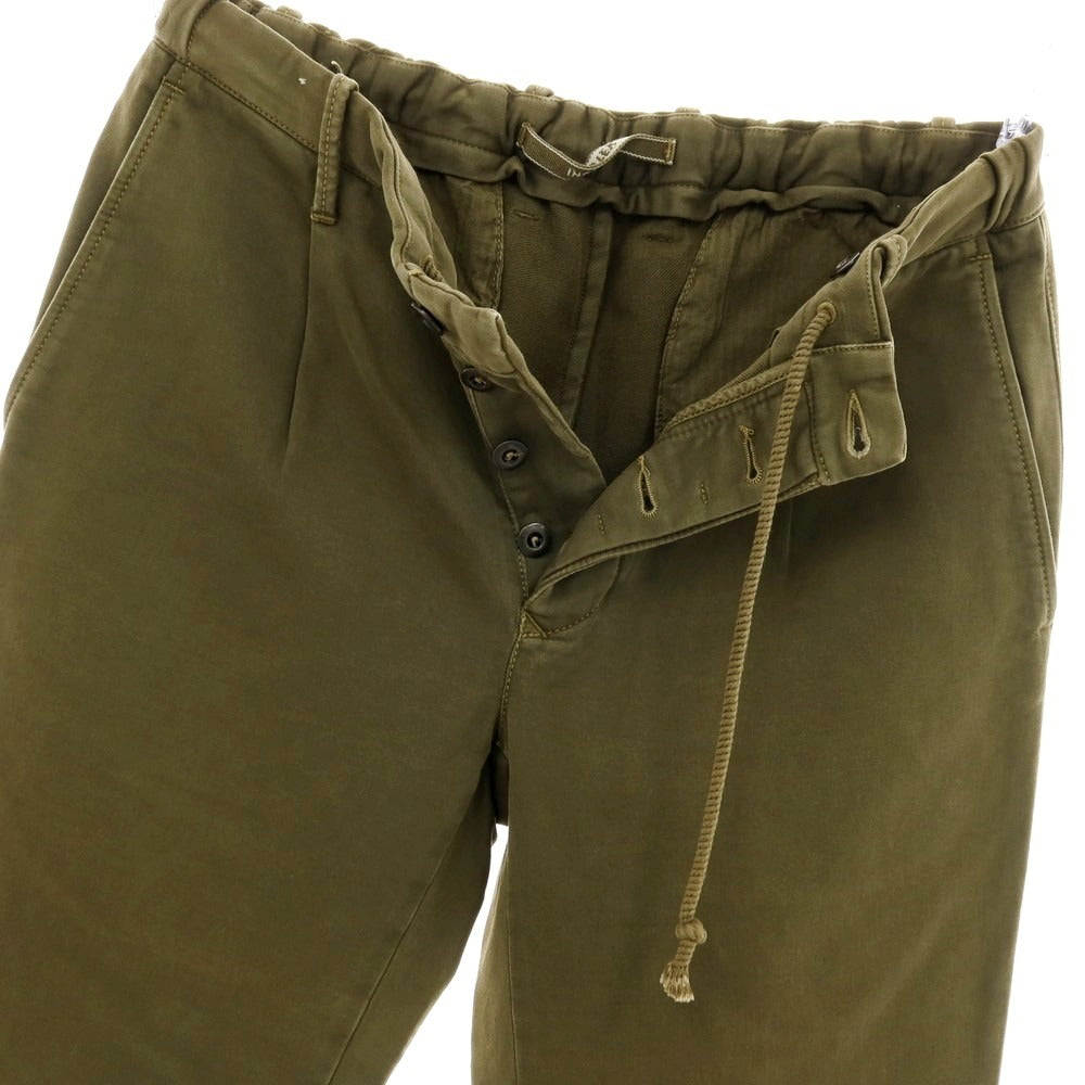 【中古】インコテックス INCOTEX ストレッチコットン イージーパンツ オリーブ【サイズ30】【 状態ランクB 】【 メンズ 】