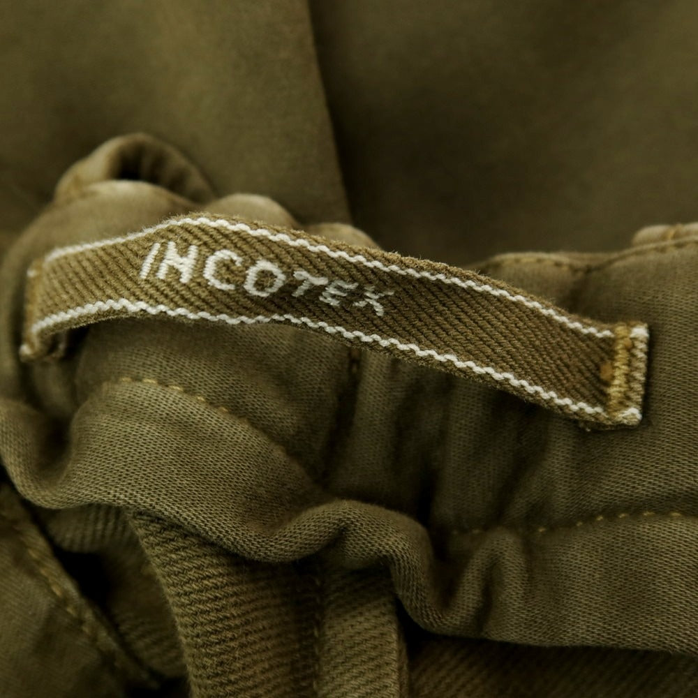 【中古】インコテックス INCOTEX ストレッチコットン イージーパンツ オリーブ【サイズ30】【 状態ランクB 】【 メンズ 】 [DPD]