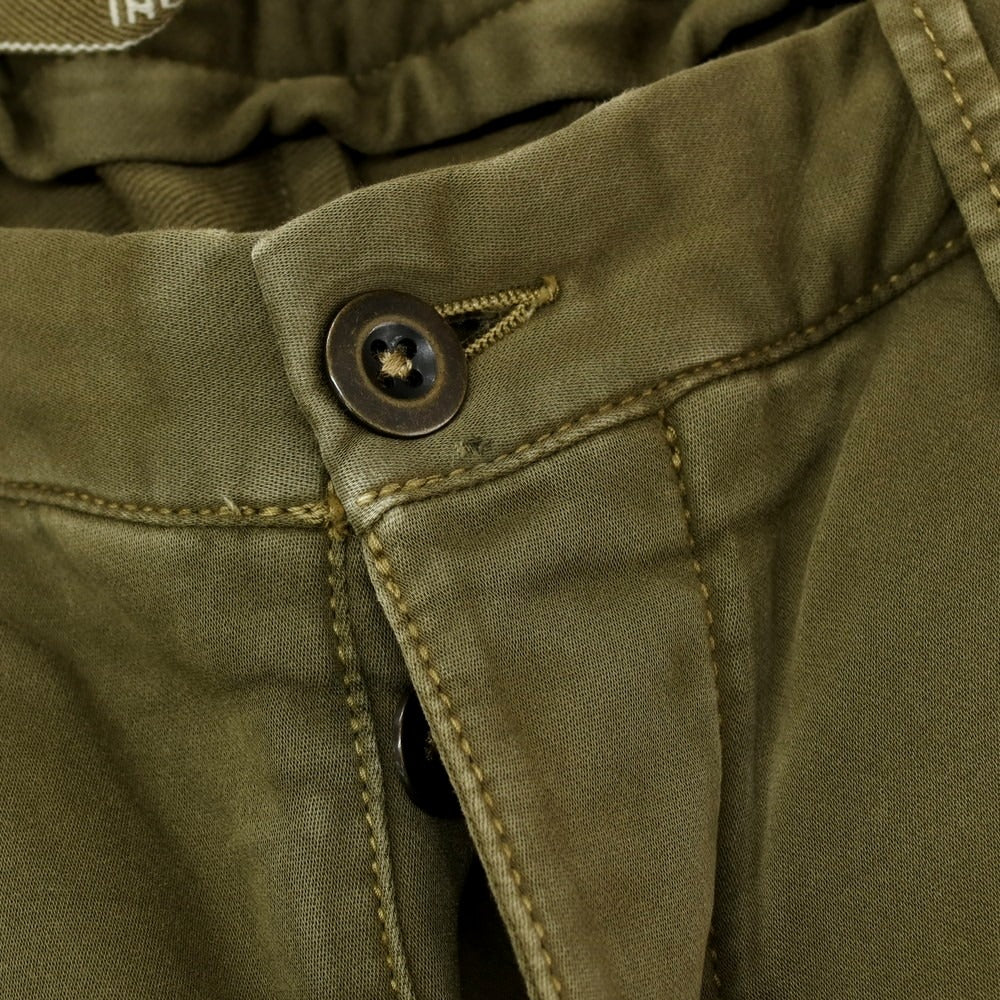 【中古】インコテックス INCOTEX ストレッチコットン イージーパンツ オリーブ【サイズ30】【 状態ランクB 】【 メンズ 】