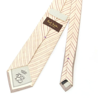 【中古】ポールスミスコレクション PAUL SMITH COLLECTION シルク 無地ネクタイ グレージュ【 状態ランクB 】【 メンズ 】