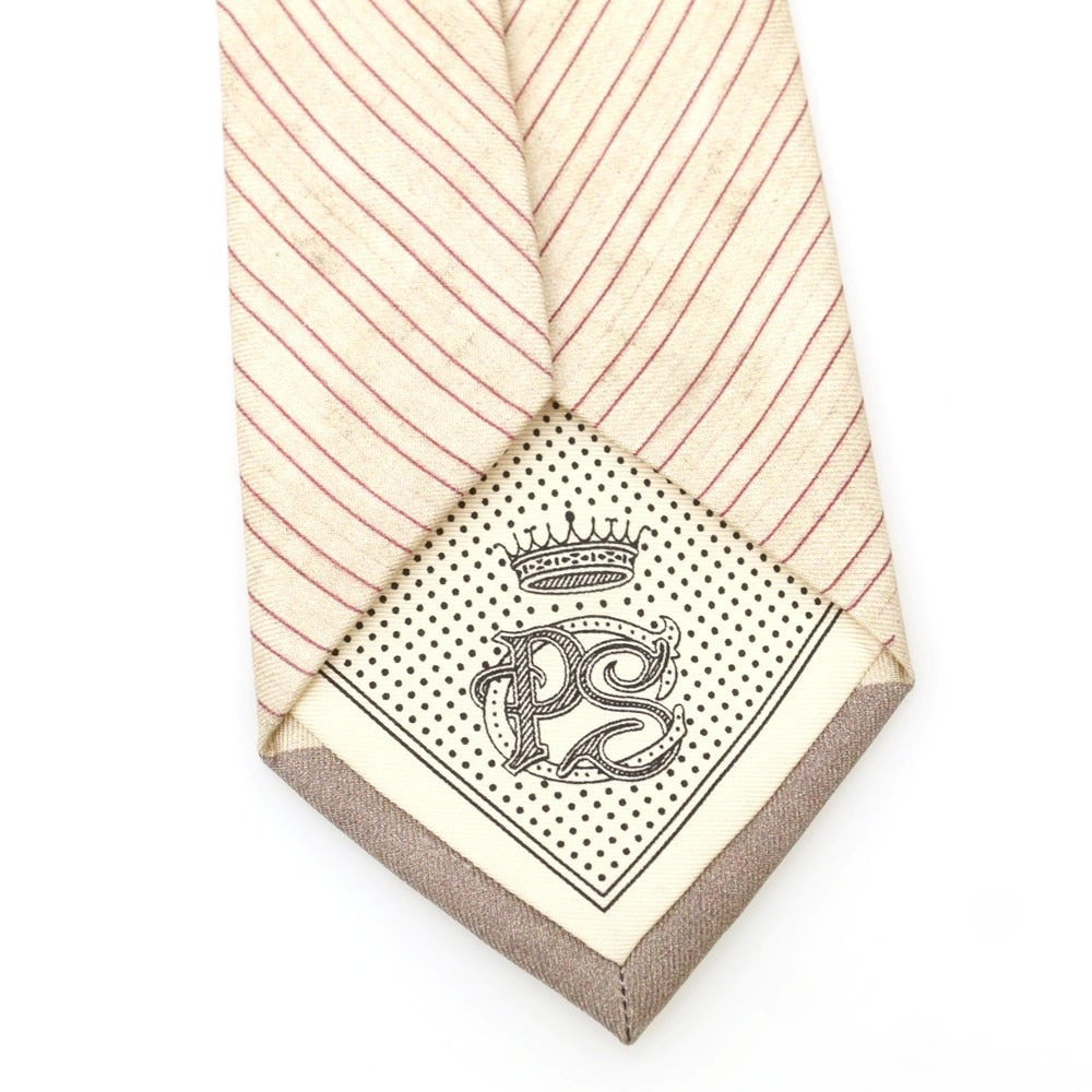 【中古】ポールスミスコレクション PAUL SMITH COLLECTION シルク 無地ネクタイ グレージュ【 状態ランクB 】【 メンズ 】