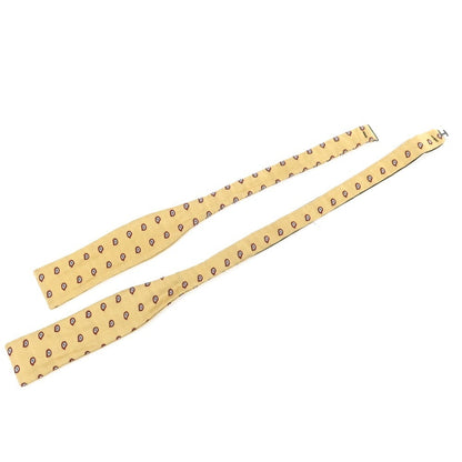 【中古】ポロ ラルフローレン Polo Ralph Lauren シルク ボウタイ ベージュxワインレッド【 状態ランクB 】【 メンズ 】