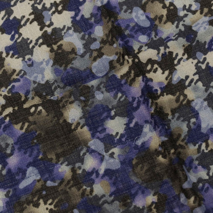 【中古】ロダ RODA ウールシルク ハウンドトゥース柄 ポケットチーフ ダークカーキxブルー【 状態ランクC 】【 メンズ 】