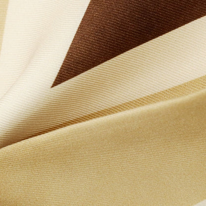 【中古】ロダ RODA シルク ユニオンジャック ポケットチーフ ベージュxブラウン×オフホワイト【 状態ランクB 】【 メンズ 】