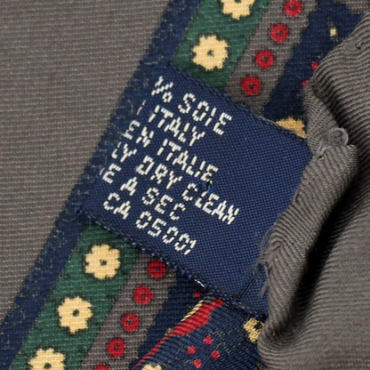 【中古】ポロ ラルフローレン Polo Ralph Lauren シルク ペイズリー柄 ポケットチーフ ダークグレーxレッド【 状態ランクB 】【 メンズ 】