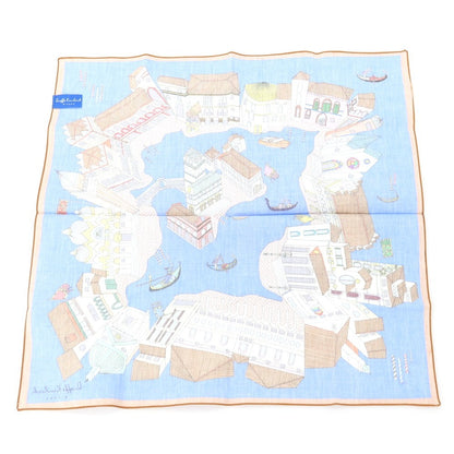 【中古】キンロック Kinloch シルク プリント ハンカチ 2枚セット ブルーxグリーン系【 状態ランクA 】【 メンズ 】