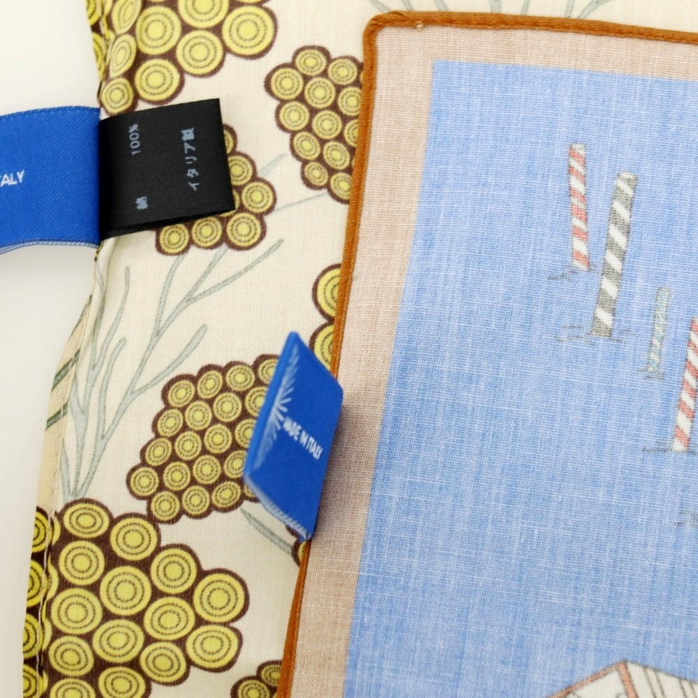 【中古】キンロック Kinloch シルク プリント ハンカチ 2枚セット ブルーxグリーン系【 状態ランクA 】【 メンズ 】