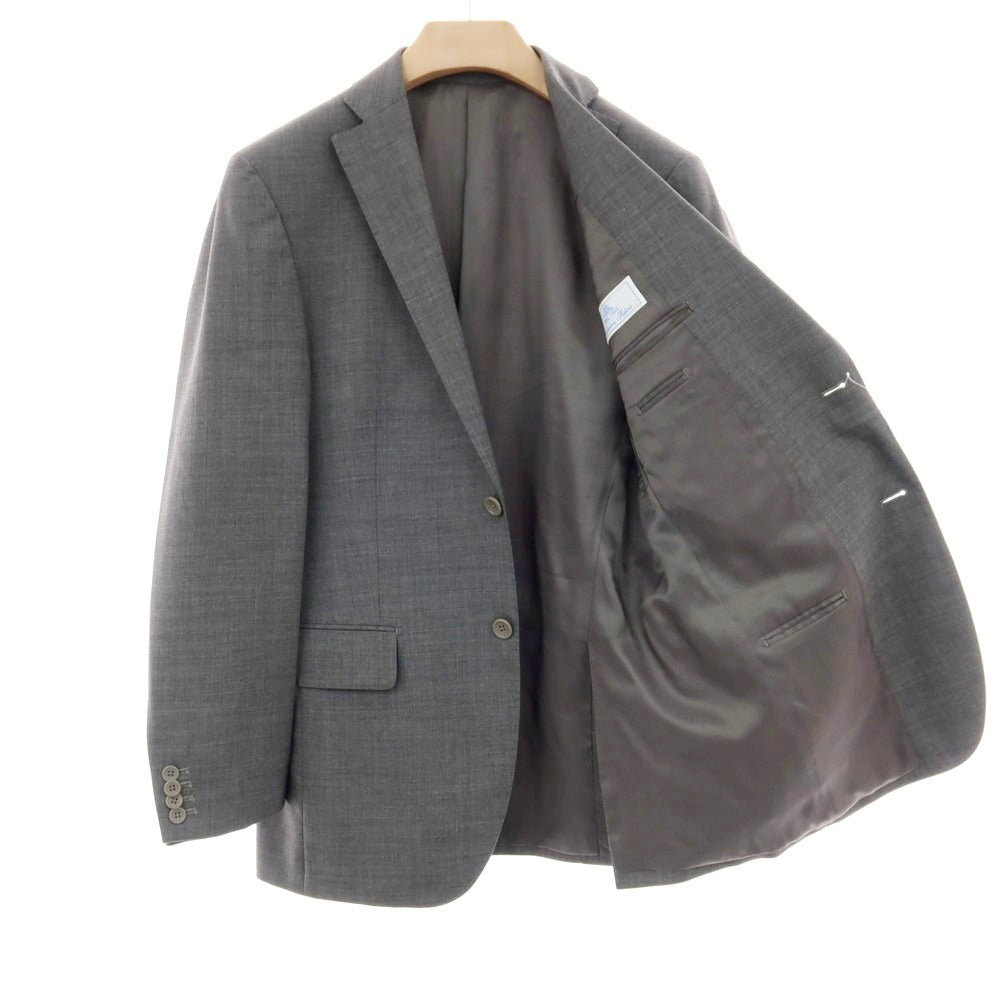 【中古】デシリーナポリ DESIREE NAPOLI ウール 2つボタンスーツ グレー【 サイズ48 】【 状態ランクC 】【 メンズ 】 [CPD]
