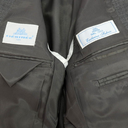 【中古】デシリーナポリ DESIREE NAPOLI ウール 2つボタンスーツ グレー【サイズ48】【 状態ランクC 】【 メンズ 】
