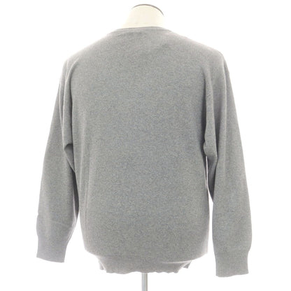 【中古】トラサルディ TRUSSARDI ウール系 Vネック プルオーバーニット グレー【 5 】【 状態ランクB 】【 メンズ 】