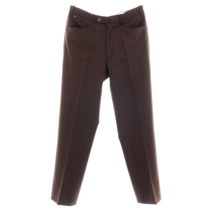 【中古】ベルナール ザンス BERNARD ZINS PILOTE ストレッチポリエステルウール ドレススラックスパンツ ダークブラウン【サイズ42】【 状態ランクB 】【 メンズ 】