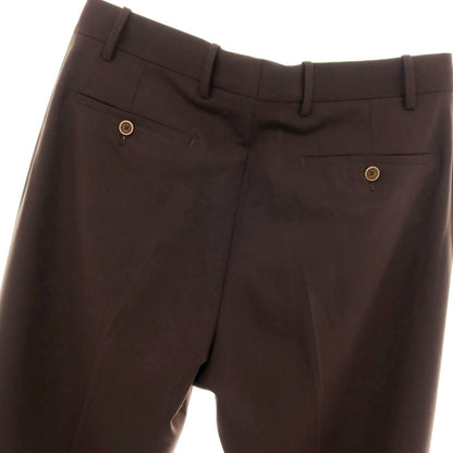 【中古】ベルナール ザンス BERNARD ZINS PILOTE ストレッチポリエステルウール ドレススラックスパンツ ダークブラウン【サイズ42】【 状態ランクB 】【 メンズ 】