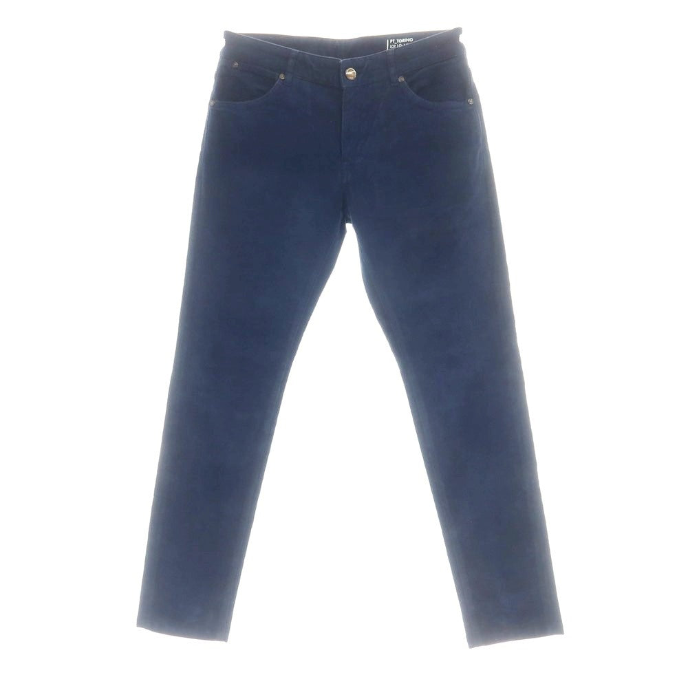 【中古】ピーティートリノ デニム PT TORINO DENIM SOUL ストレッチ コットン コーデュロイパンツ ネイビー【 31 】【 状態ランクB 】【 メンズ 】