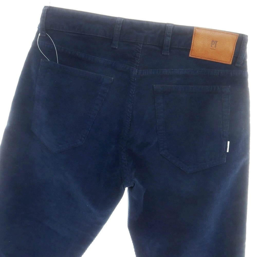 【中古】ピーティートリノ デニム PT TORINO DENIM SOUL ストレッチ コットン コーデュロイパンツ ネイビー【 31 】【 状態ランクB 】【 メンズ 】