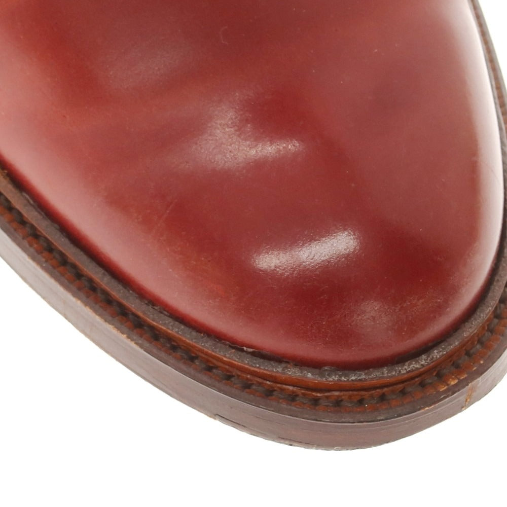 【中古】ココン（シューズ） KOKON コードバン コンビ チャッカブーツ レッド【 6 1/2 】【 状態ランクB 】【 メンズ 】