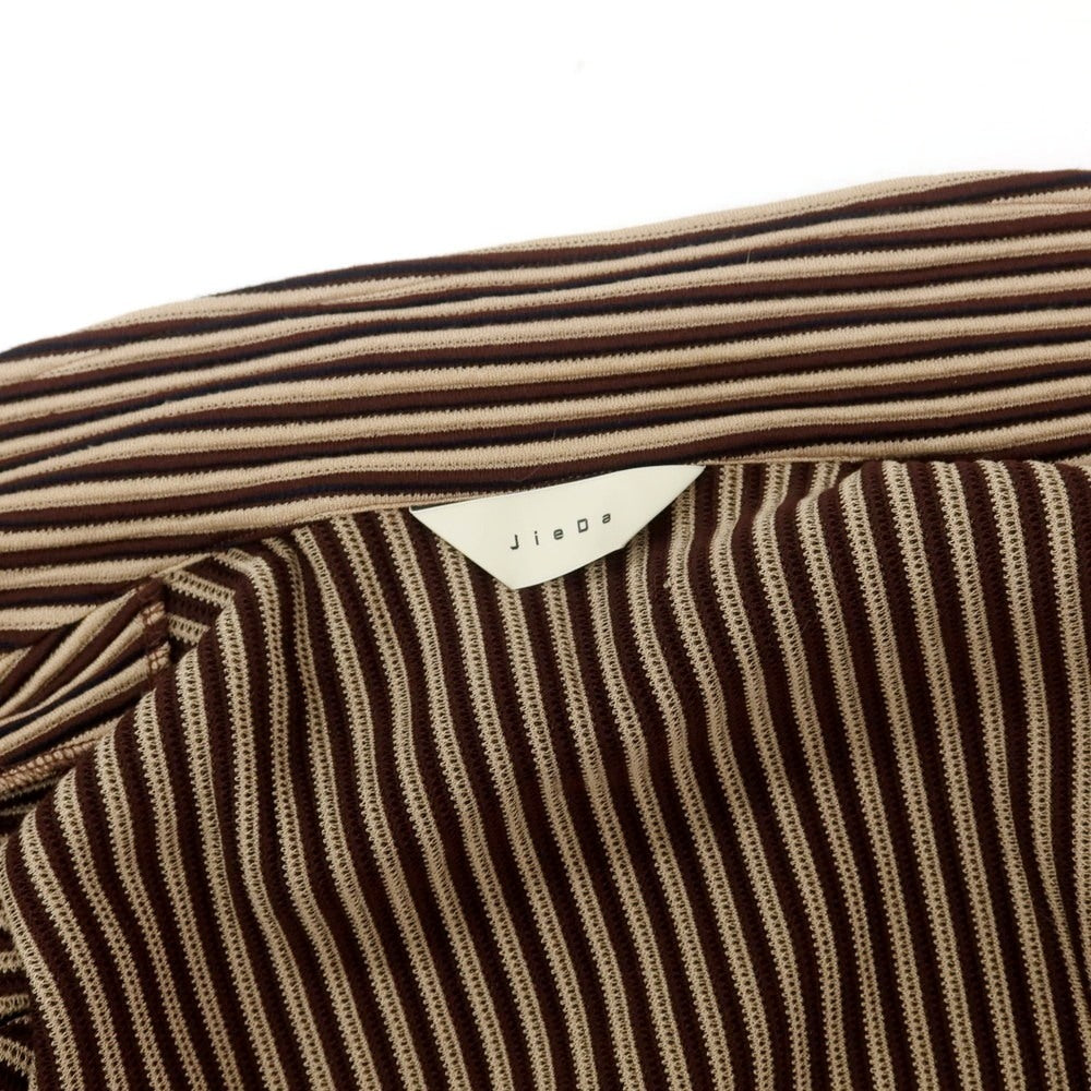 【中古】ジエダ Jieda ストレッチ レーヨンポリエステルナイロン カジュアルジャケット ブラウンxベージュ【 1 】【 状態ランクB 】【 メンズ 】