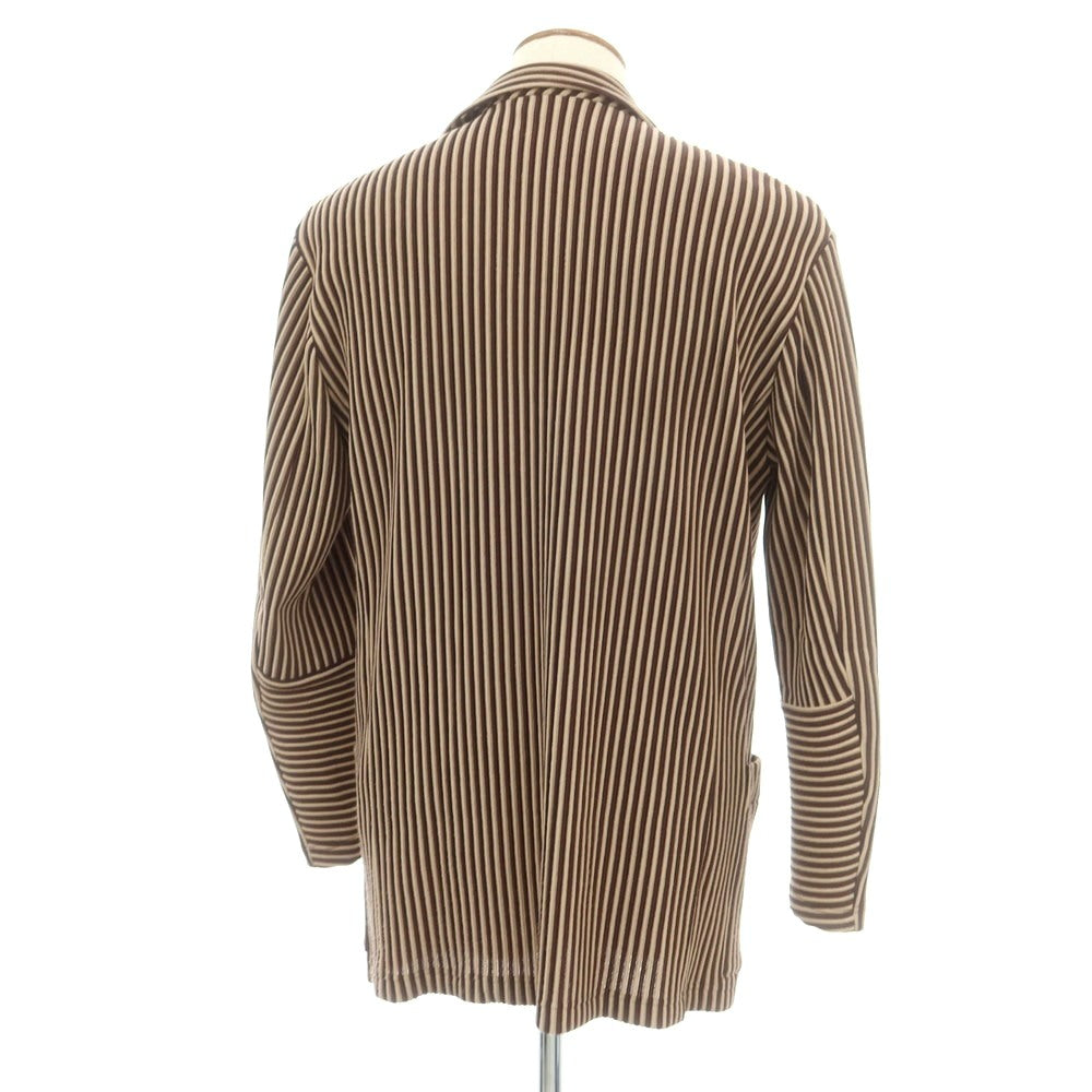 【中古】ジエダ Jieda ストレッチ レーヨンポリエステルナイロン カジュアルジャケット ブラウンxベージュ【 1 】【 状態ランクB 】【 メンズ 】