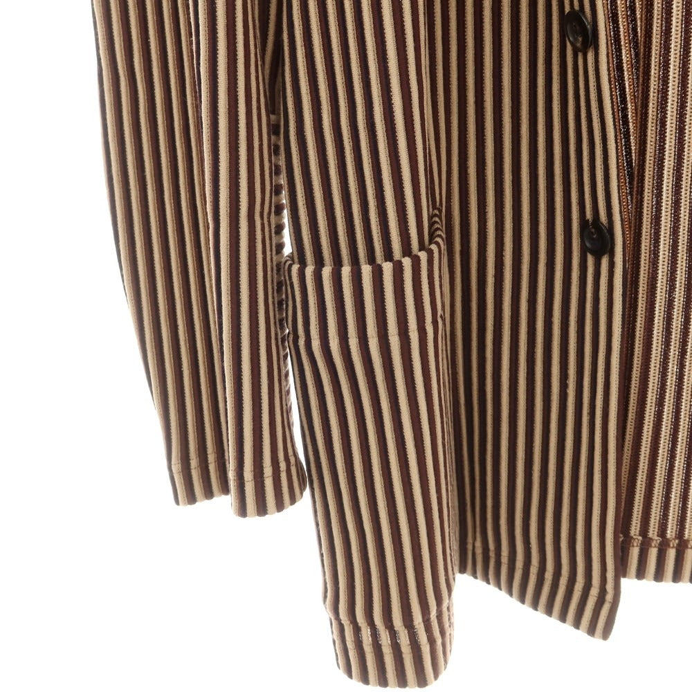 【中古】ジエダ Jieda ストレッチ レーヨンポリエステルナイロン カジュアルジャケット ブラウンxベージュ【 1 】【 状態ランクB 】【 メンズ 】