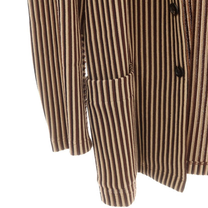 【中古】ジエダ Jieda ストレッチ レーヨンポリエステルナイロン カジュアルジャケット ブラウンxベージュ【 1 】【 状態ランクB 】【 メンズ 】