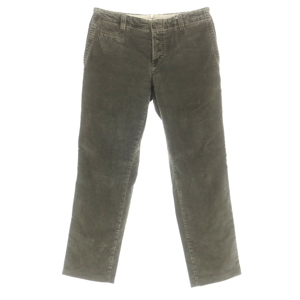 【中古】アイコン ICON ストレッチ コットン 細畝 コーデュロイパンツ グレーカーキ【 46 】【 状態ランクC 】【 メンズ 】