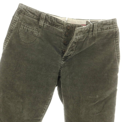 【中古】アイコン ICON ストレッチ コットン 細畝 コーデュロイパンツ グレーカーキ【 46 】【 状態ランクC 】【 メンズ 】