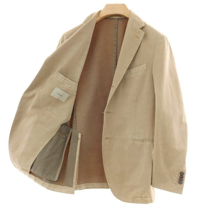 【中古】ボリオリ BOGLIOLI コットンポリエステル 3つボタンスーツ ベージュ【サイズ48】【 状態ランクC 】【 メンズ 】