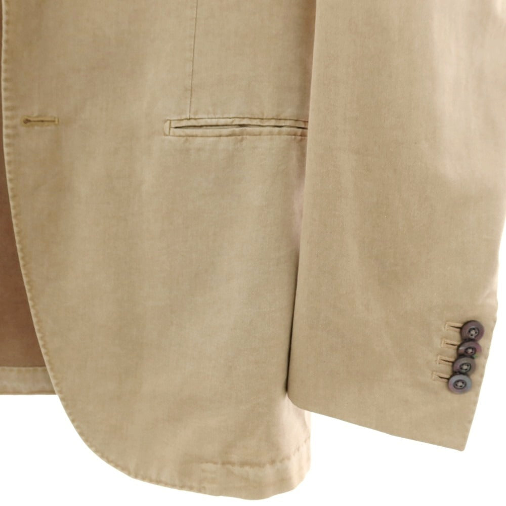 【中古】ボリオリ BOGLIOLI コットンポリエステル 3つボタンスーツ ベージュ【サイズ48】【 状態ランクC 】【 メンズ 】